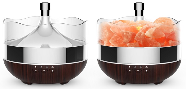 Hutermann A15 smart aróma difuzér 400ml tmavý - diaľkovo ovládaný cez wifi