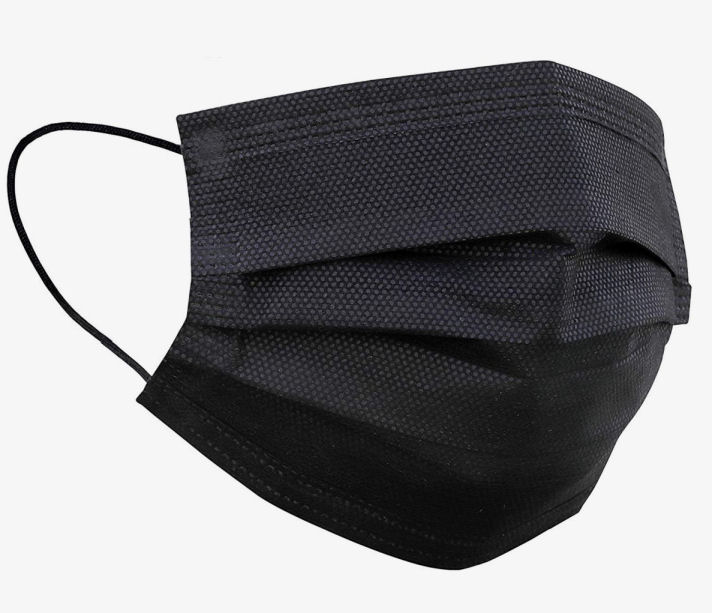 Rúška ochranná 3-vrstvová zo špeciálnej netkanej textílie - čierna
