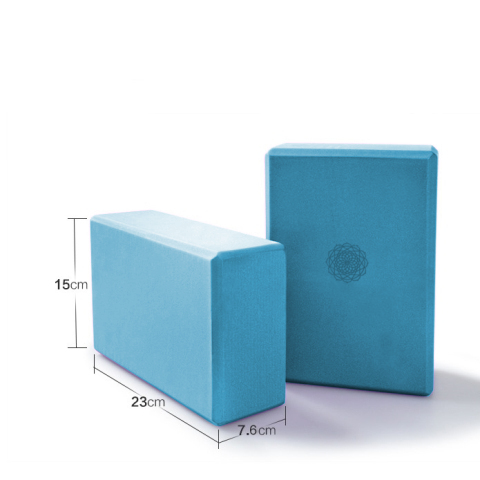 Jóga kocka blok tehlička s motívom mandaly - Modrá