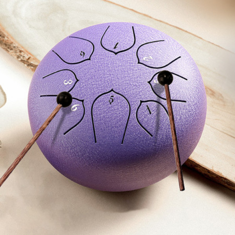 Tongue drum - Pentatonický tón F, 20cm - Zlatý