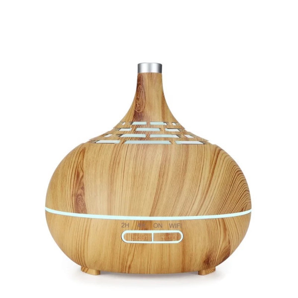Hütermann W150 smart aróma difuzér 500ml svetlé drevo - ultrazvukový, 7 LED farieb, diaľkové ovládanie