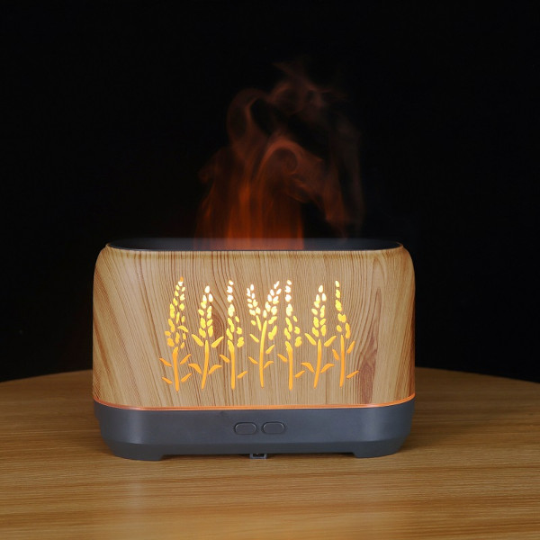 Hütermann flame aróma difusér s efektom plameňa- Svetlé drevo