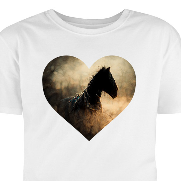 Tričko s potlačou: Kôň srdca