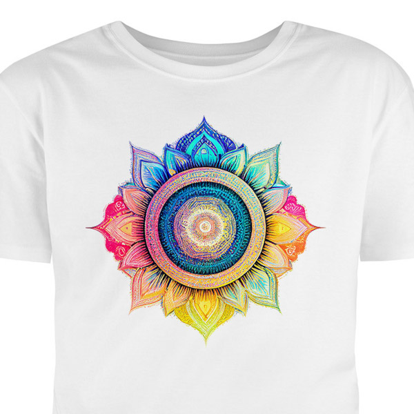 Tričko s potlačou: Mandala pozitvné vibrácie
