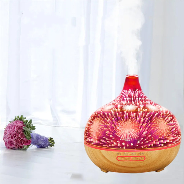Hütermann W05 aroma difuzér 500ml svetlé drevo - ultrazvukový, 7 LED farieb, diaľkové ovládanie