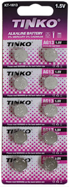 Batéria Tinko - AG13, 1.5V, Alkalická 10ks