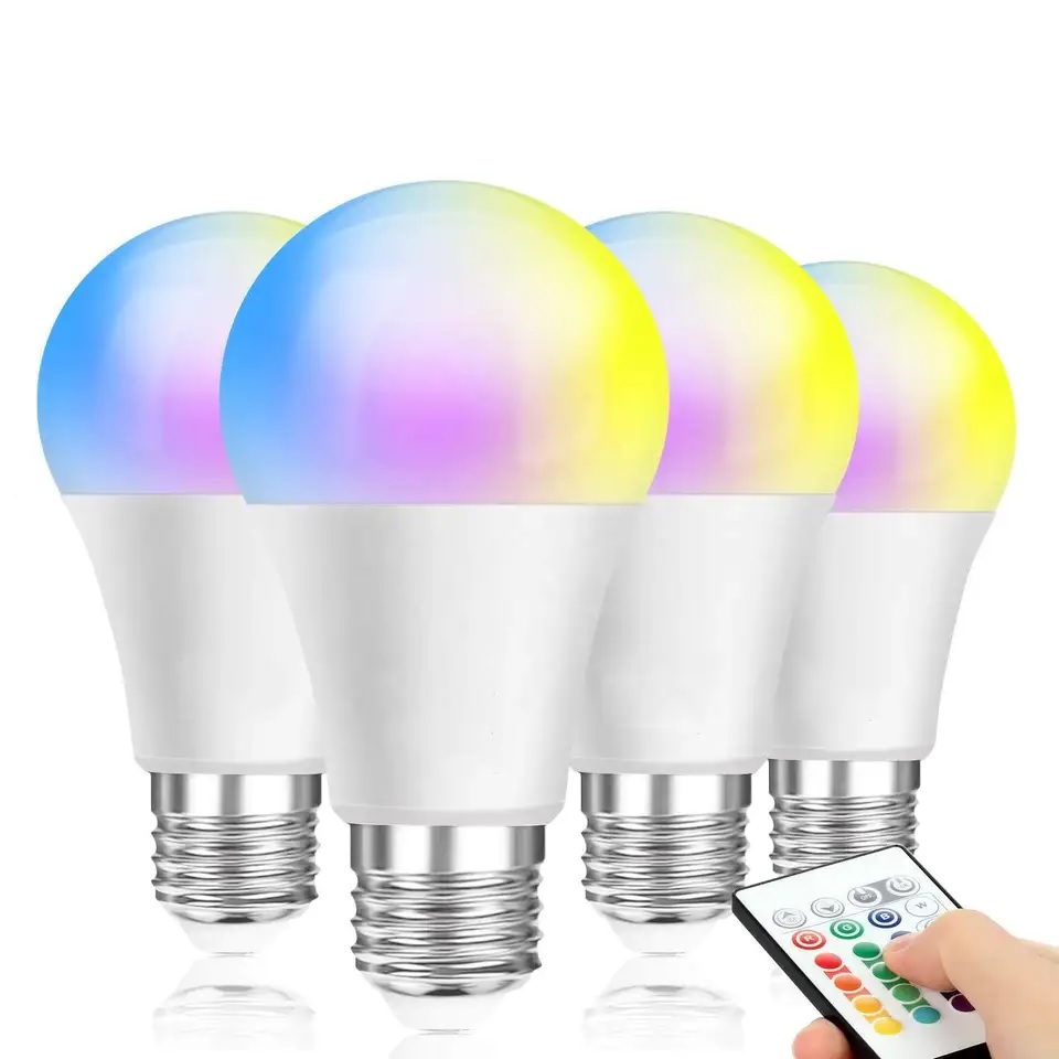 ...RGB LED žiarovka E27 9W