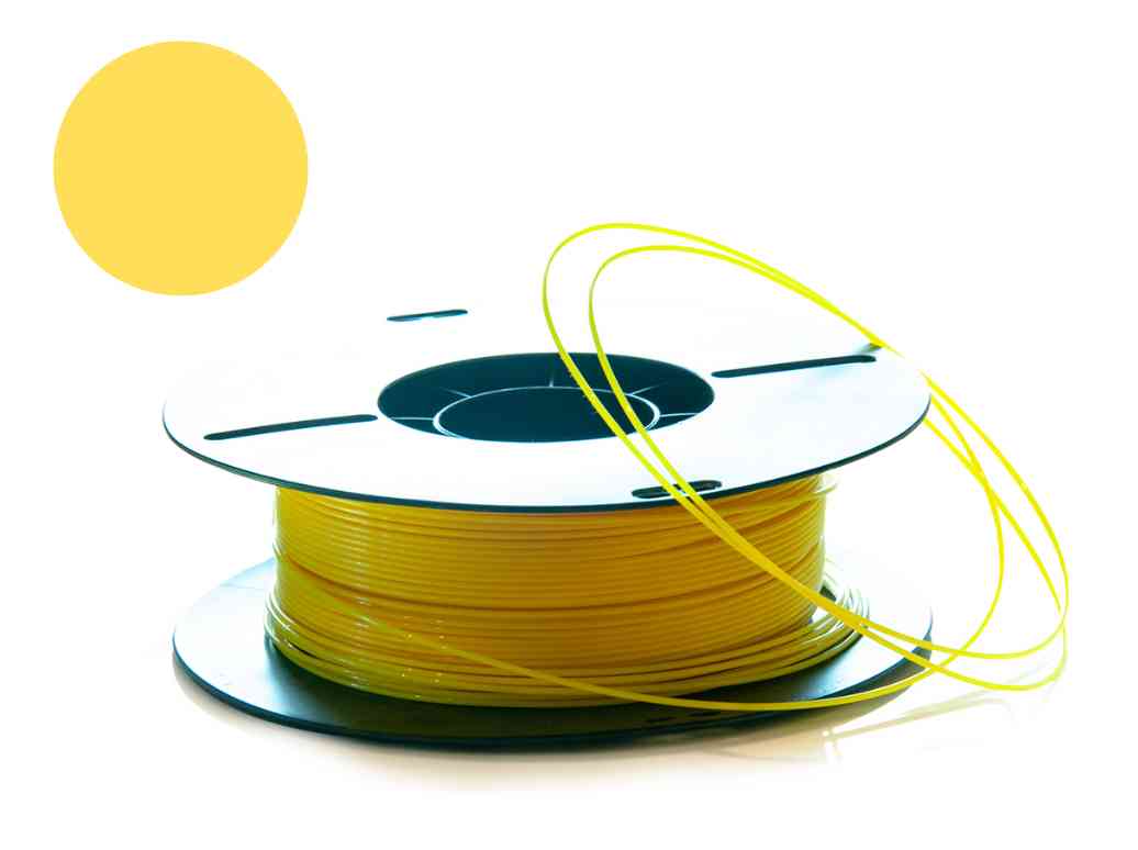 PLA filament, 1,75mm, cívka, 1kg - žlutá