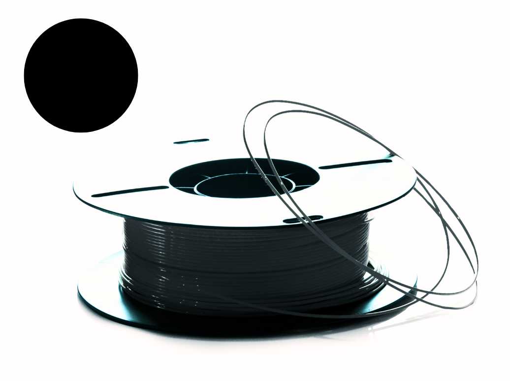 PET-G filament, 1,75mm, cívka, 1kg - černý
