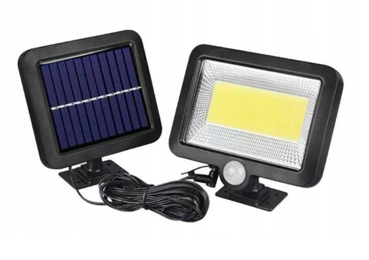 Solární LED reflektor 100 LED se soumrakovým a pohybovým senzorem..