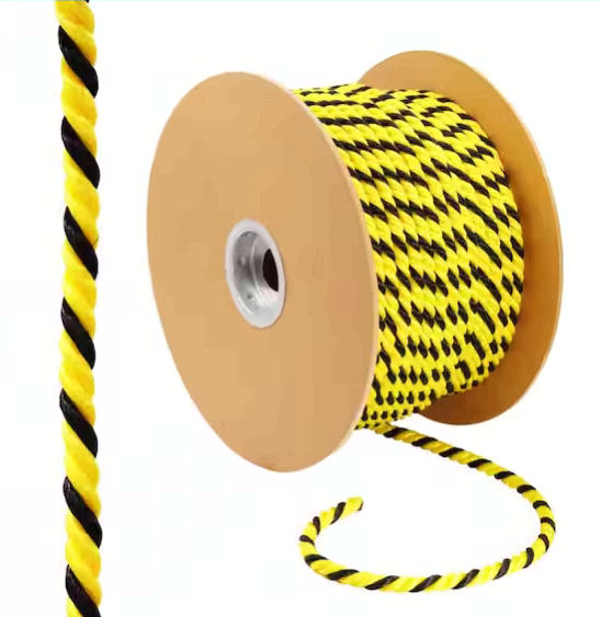Polypropylénové lano 4,2mm žluté