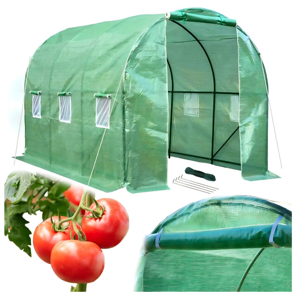 Fóliový tunelový zahradní skleníkový stan Foliak 3x2x2m 6m2