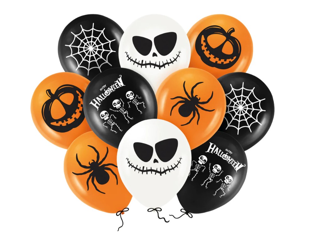 Halloweenské balónky 12” (10 ks).