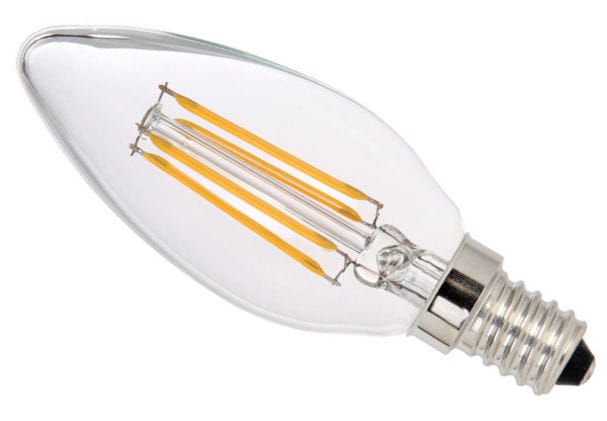 LED žárovka vláknová E14 C35 Filament 3,6W