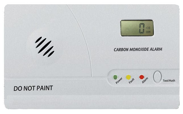 Detektor oxidu uhelnatého CO s alarmem, paměť, LCD Hütermann ALARM CO-86 EN50291
