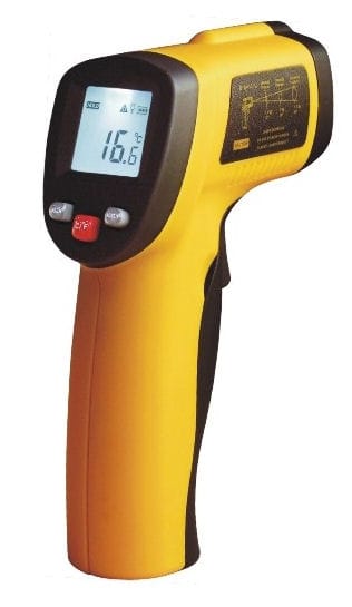 Infračervený bezdotykový teplomer -50 + 550C, optika 1:12 !, laser, Profi infrateplomer Hutermann HP8550