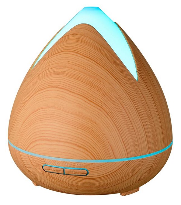 Hütermann 02 aroma difuzér 400ml světlé dřevo - ultrazvukový, 7 barev LED