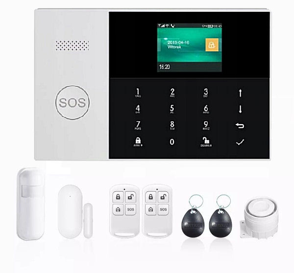 Bezdrôtový domový GSM alarm s Wi-Fi, GSM telefónom a SOS volaním HG-240-EN